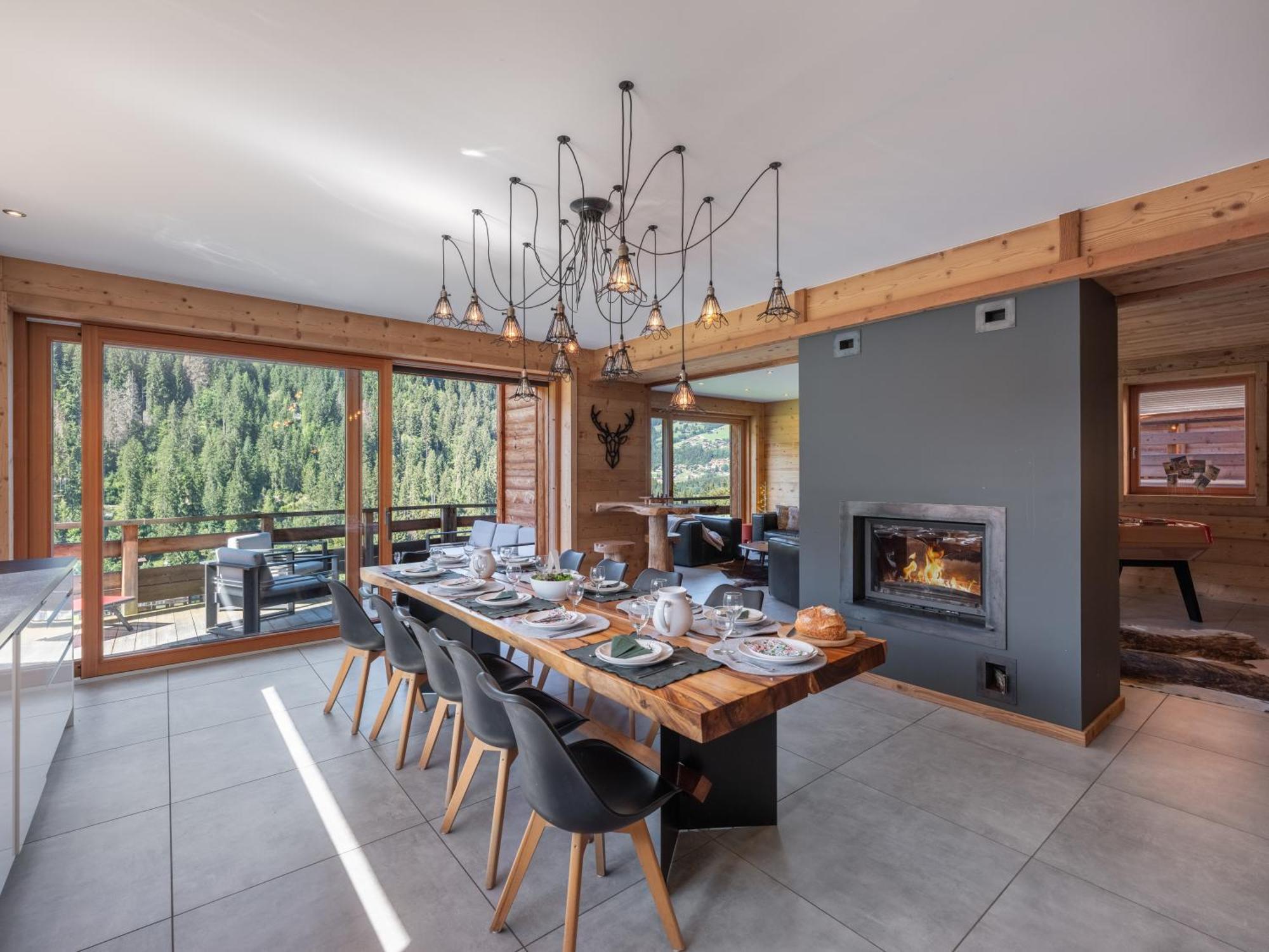 Chalet 1100 - Bo Immobilier Chatel - A Mi-Chemin Du Centre Et Du Linga - Jacuzzi Sauna Et Cheminee Exterior photo